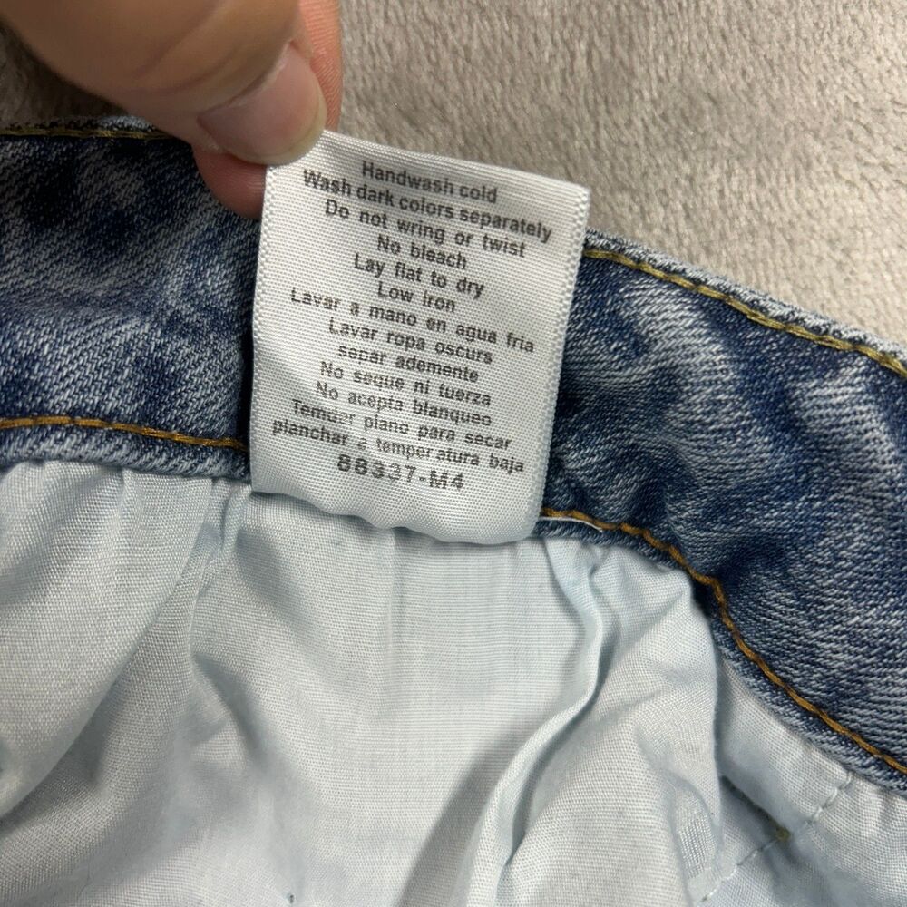 Judy Blue Boyfriend Fit Stretch Distressed Jean Sz 16W Light Wash Blue - Picture 9 of 9